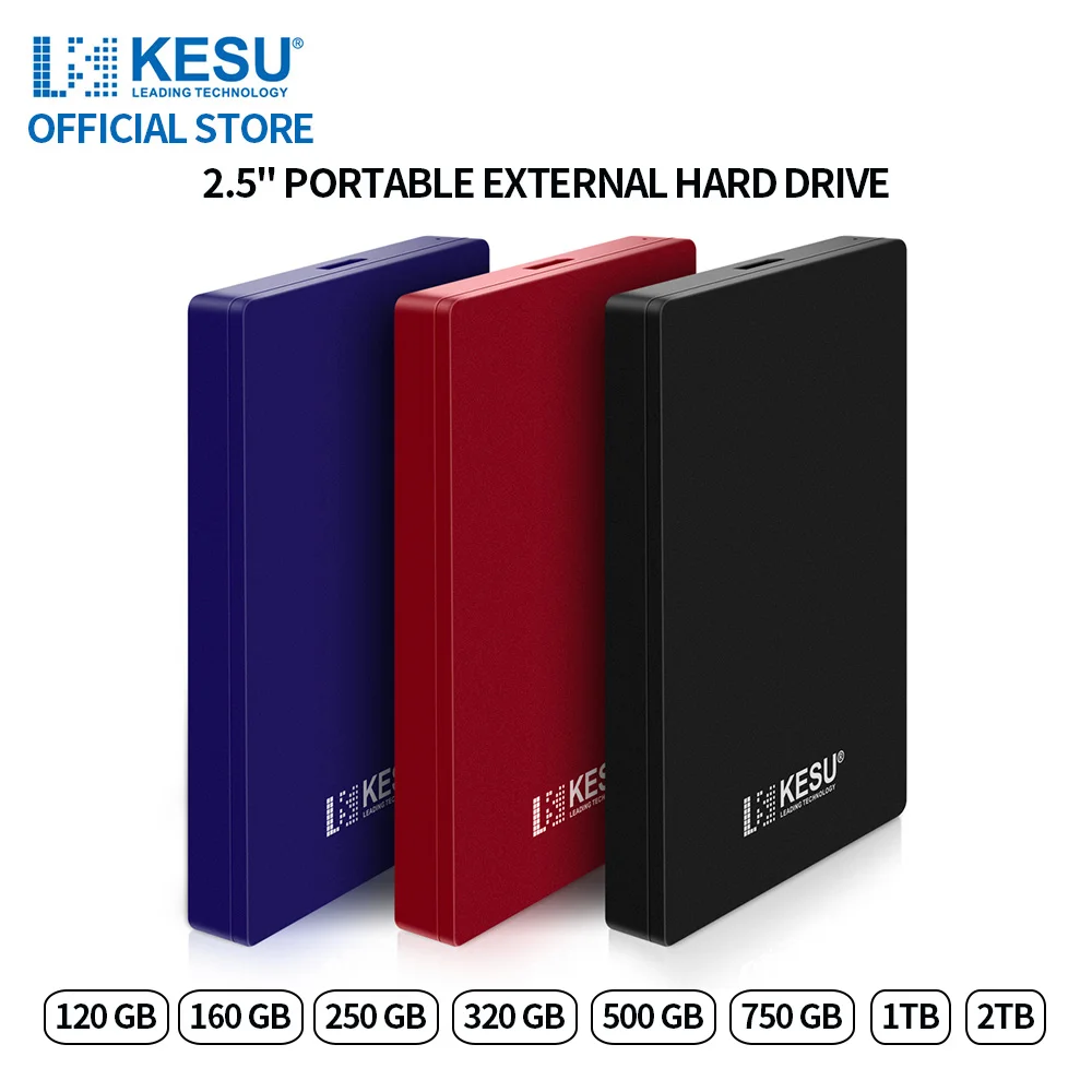 KESU HDD 2.5" External Hard Drive 320gb/500gb/750gb/1tb/2tb USB3.0 Storage Compatible for PC, Mac, Desktop, Laptop, MacBook|hard disk|external hard drivehdd external - AliExpress