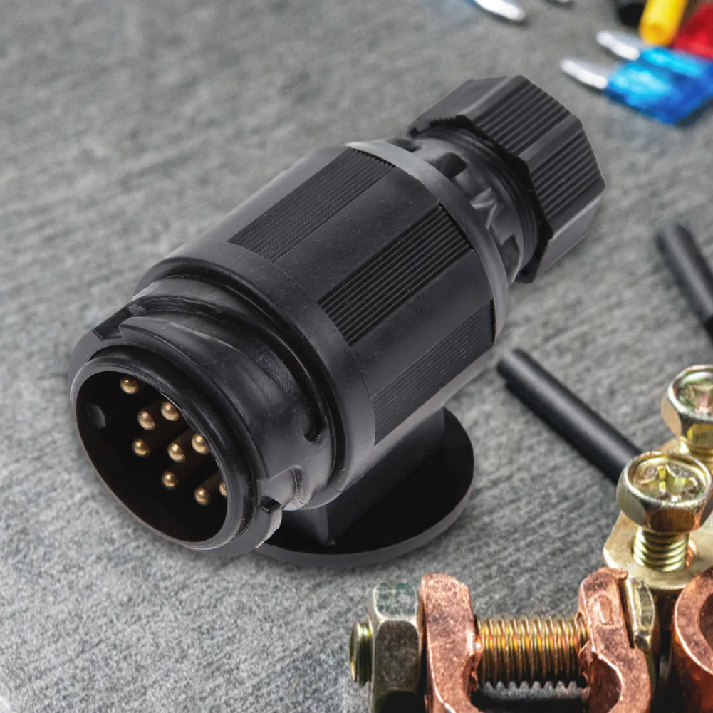 1/2PCS 13 Pin Euro Plastic Plug 12V Caravan Trailer Electirc Plug Maypole MP128 trailer plug adapter trailer socket trailer plug socket trailer plug