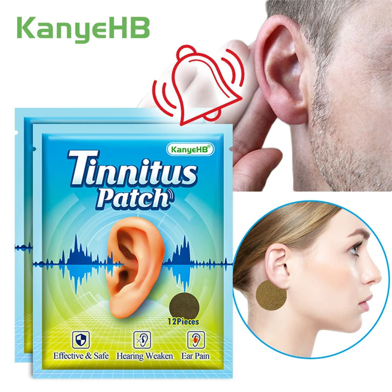 24pcs=2bags Tinnitus Treatment Patch Tinnitus Earache Hearing Loss