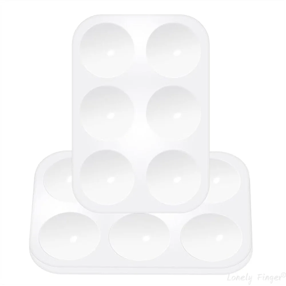 6 آبار لوحات صينية الطلاء منصات الطلاء البلاستيكية...