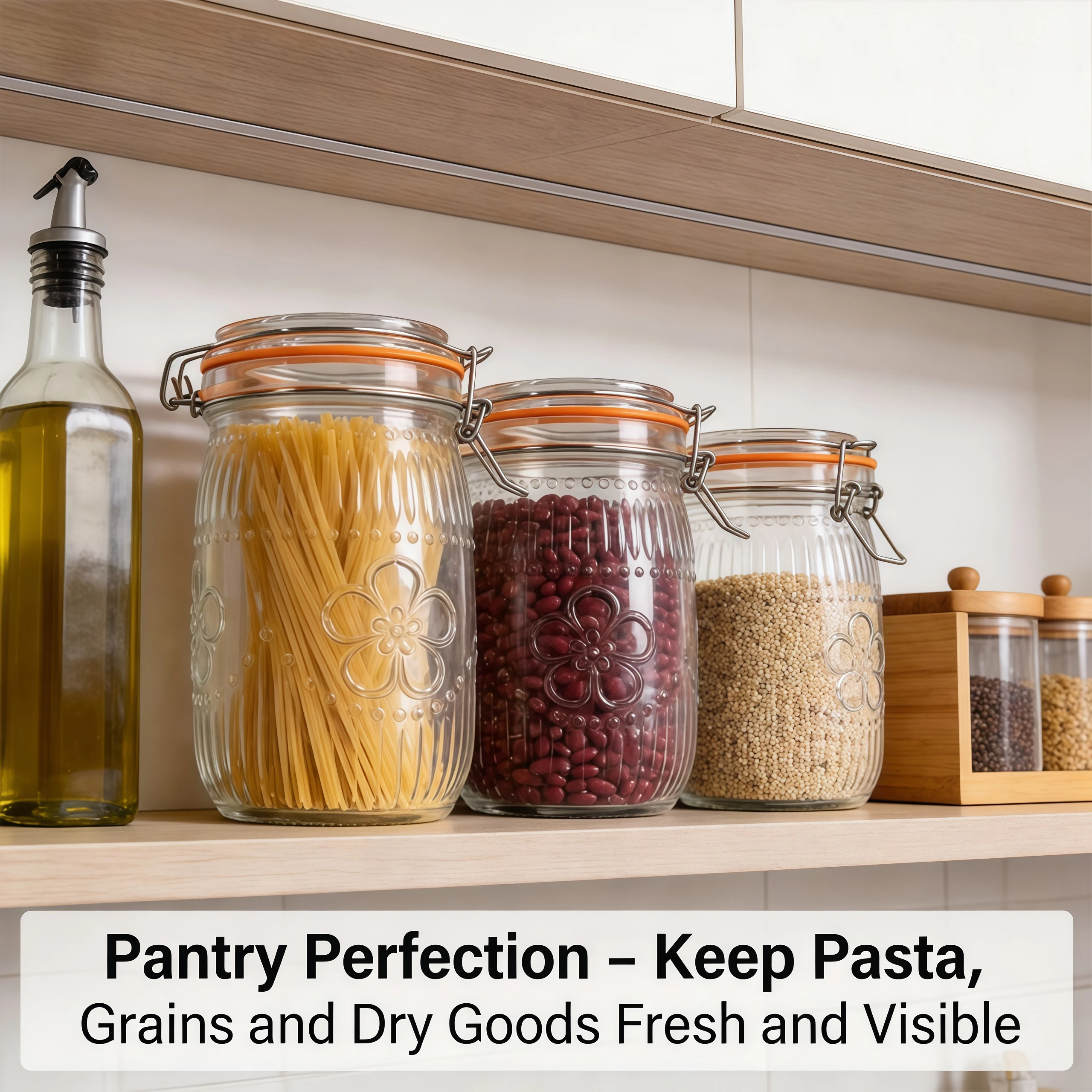 Wide Mouth Airtight Glass Canisters 4