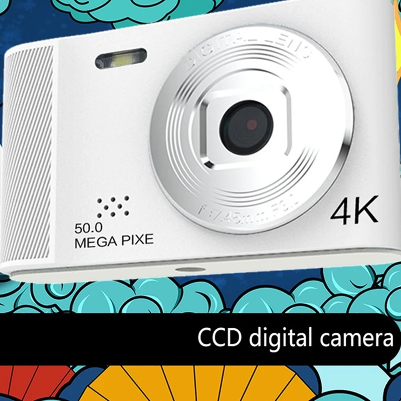 A73E-4K Camera Student Digital Ultra-Thin Anti-Shake Smart Zoom Portable Retro Camera