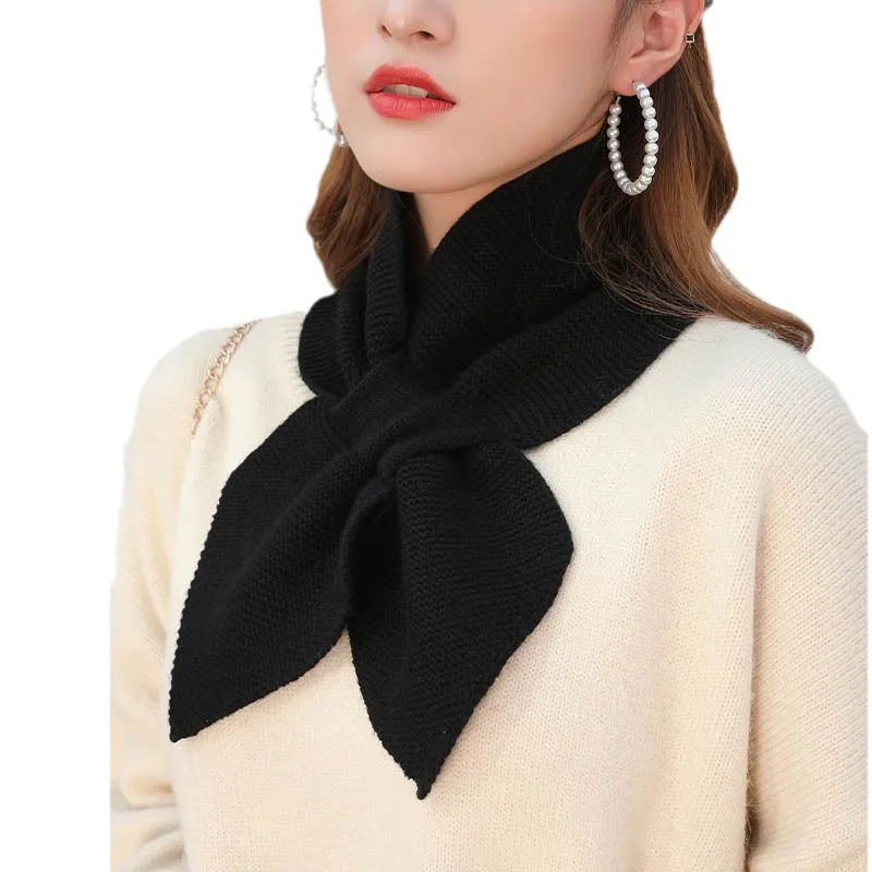 New Winter Scarf for Women Girl Scarf Soft Plush Scarves Solid Color Neck Collar Warmer Stuff Christma New Year Gift