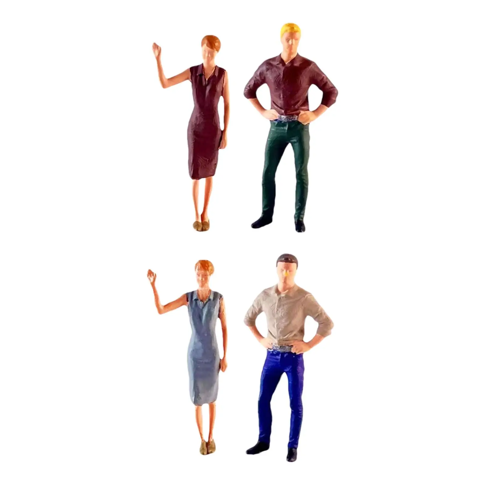 

Женские и мужские фигурки, модель песочного стола, 2 шт.,