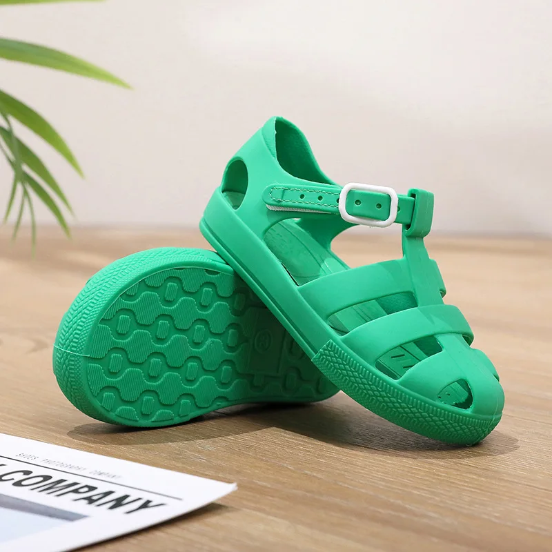 Kids Children Sandals New Mini Brazil Roman Flox Jelly Shoes Boys Girls Hollow Breathable