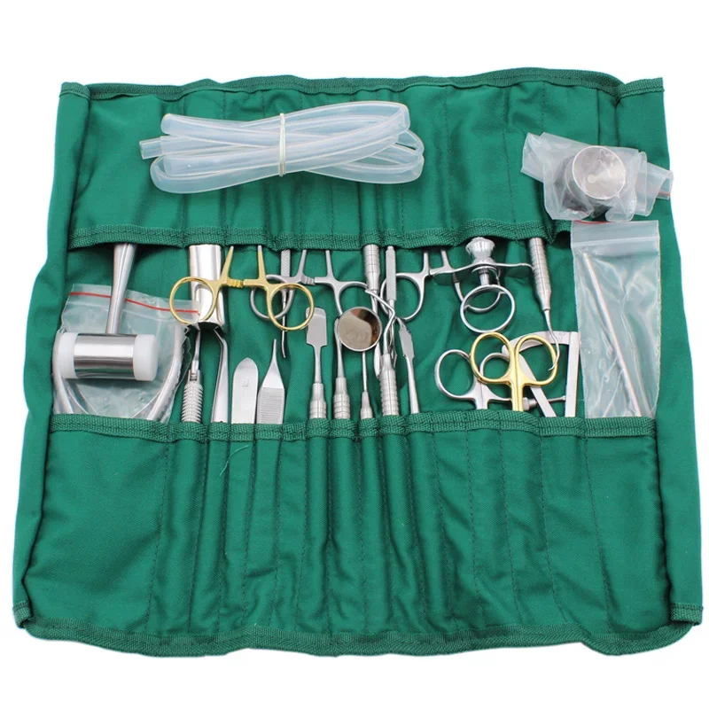 Hohe Qualität Dental Implantat Instrument Kit Knochen Beißen Zange Knochen Hammer Periosteum Separator Sonde Intraorale Umfang Chirurgische