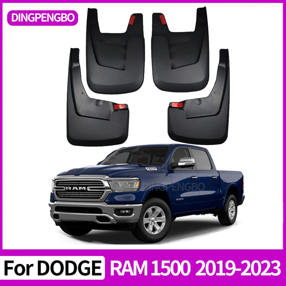 Auto spatlappen voor Dodge RAM Pickup 1500 2500 3500 2019-2023, voor achterwiel spatlappen spatschermen spatschermen spatbescherming spatbord externe accessoires Auto spatlappen voor Dodge RAM Pickup 1500 2500 3500 2019-2023, voor achterwiel spatlappen spatschermen spatschermen spatbescherming spatbord externe accessoires