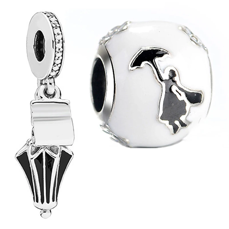 de paraguas Mary Poppins para fabricación de joyas, compatible con Pandora, Disney, pulsera con dijes de moda, brazaletes para mujeres y niñas, accesorios DIY| | - AliExpress