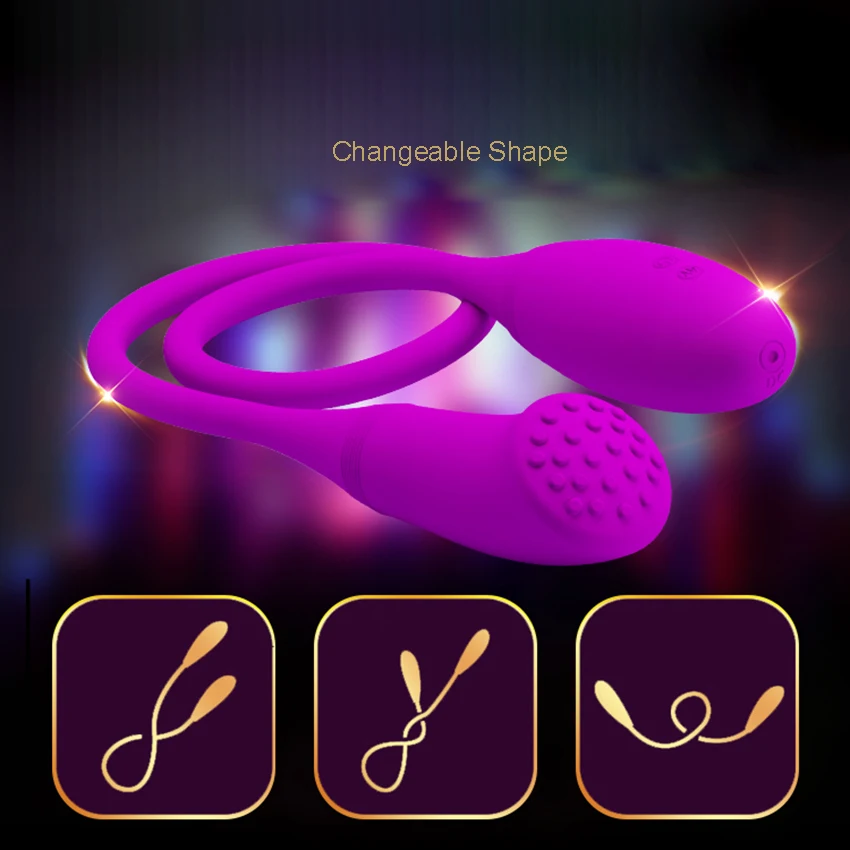 Sexytoys pour vibrant deux vibrateurs à balles Double pénétration silencieux femmes Clitoris Powerf_voghion.com