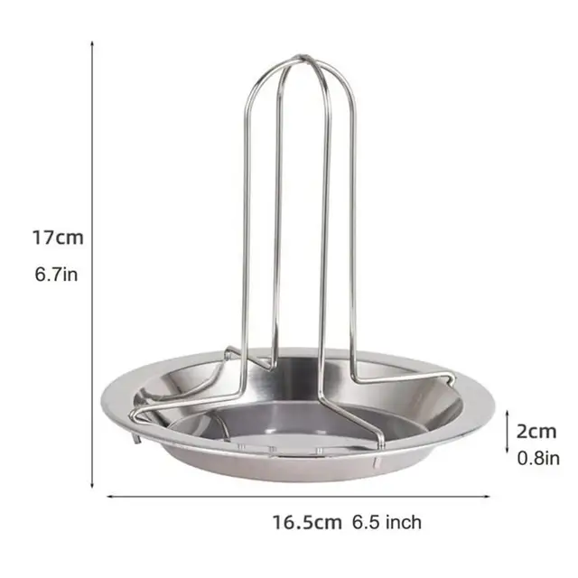 Rozsdamentes Acél Összecsukható Csirke Tartó Bbq Grill Rack Állvány Tálca 1 Pc Nem Tapadó Konyhai Kiegészítők - Image 6
