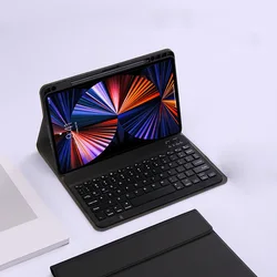 Universal Keyboard Cover with Multi-Language Support and Pencil Holder for Spanish (Black)