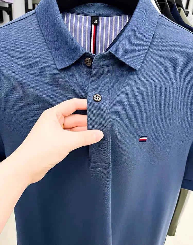 High quality brand summer new men's short sleeve fashionable striped golf polo shirt high-end designer design embroidered Tshirt 28 S729ff004e5d4420f9dfe0a7669cd0817L