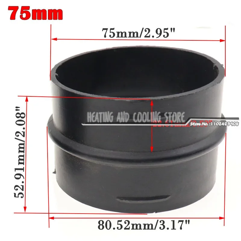 75MM Flat Vavle Flap Adjustable Air Diesel Parking Heater Vent Ducting Branch Splitter Exhaust Pipe Joiner Connector For Webasto