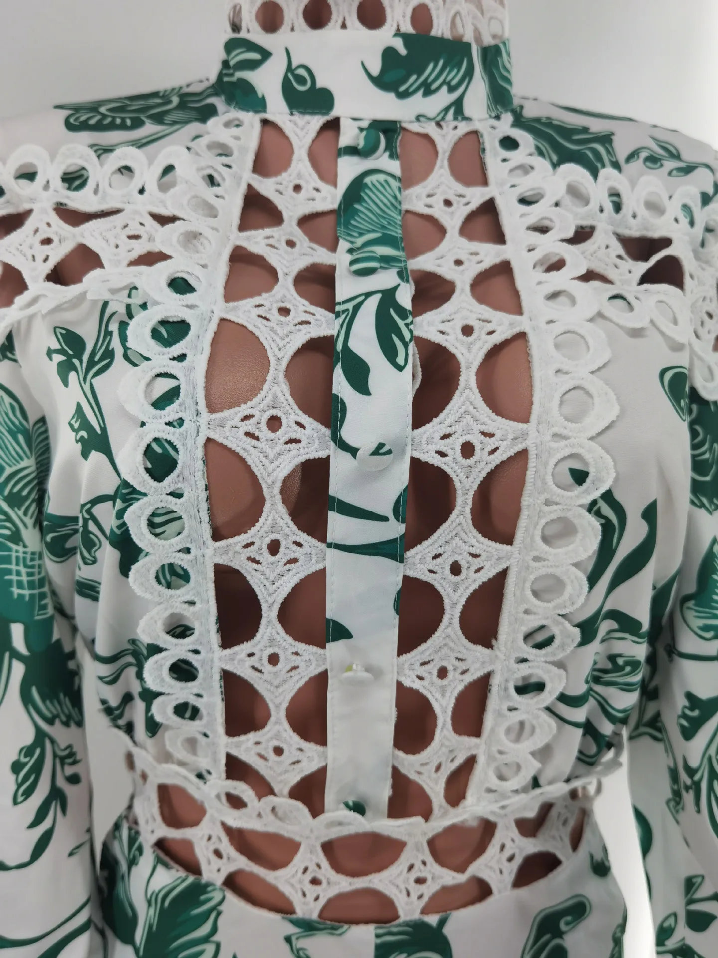 Women's 2023 New Print Sexy Lace Stitching Stitching Empty One-piece Shorts Summer Fashion Casual High Street Jumpsuits & Romper