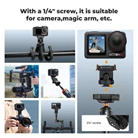 K&F CONCEPT Magnetic Cold Shoe Quick Mount for DJI Osmo Action 3/4/5 Pro Cameras & DSLR with 1/4" Screw Holder Tripod Adapter 6