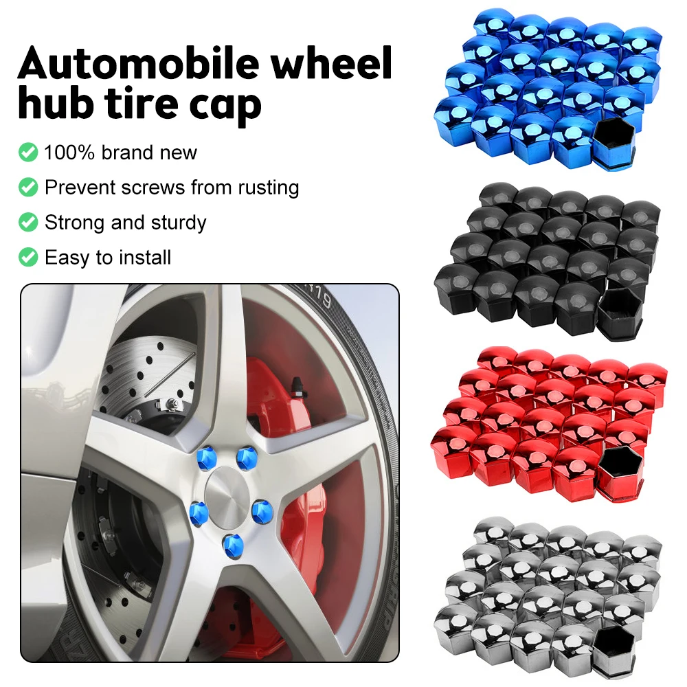 

NEW 20PCS Car Wheel Nut Caps 17/19/21mm Protection Covers Caps Anti-Rust Auto Hub Screw Cover Car Tyre Nut Bolt Exterior