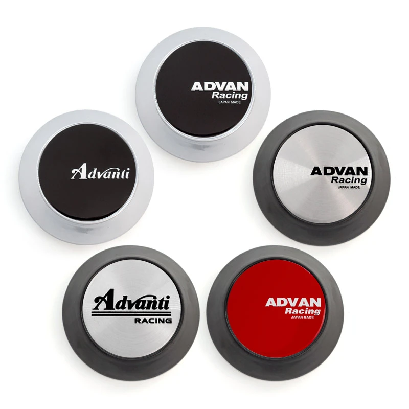 4pcs/lot 65mm 8 Colors Car Wheel Center Caps For Advan Racing Advanti