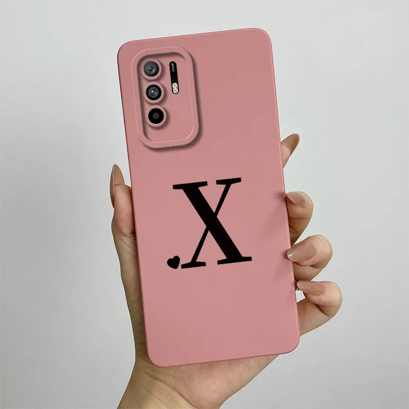 Chic Letters Square Shockproof Phone Case - Elegant Protective Back Cover