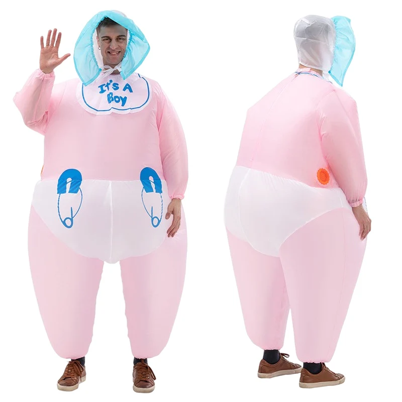 InflatableBabyCostumeforAdultsFunnyBlowUpCostumeMascotSuit