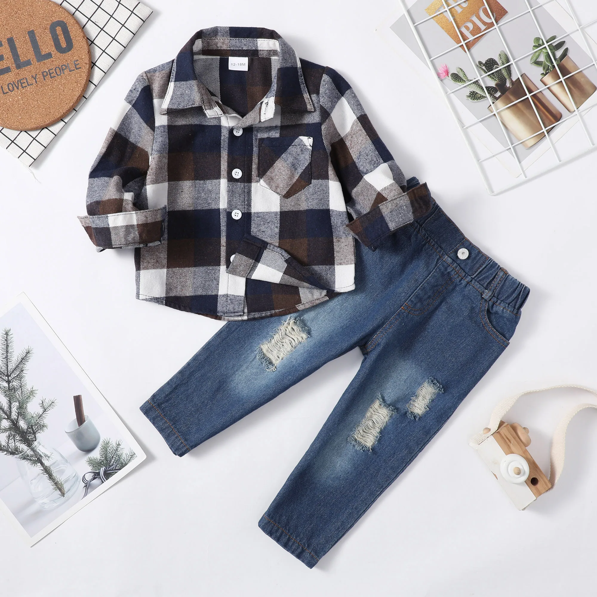 Baby Boys Winter Denim Set 2