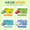 Kids puzzle rail car DIY assembly electric trolley automatic rail city scene building puzzle toys 4
