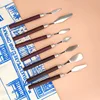 One Set Stainless Steel Oil Painting Knives Artist Crafts Spatula Palette Knife Oil Painting Mixing Knife Scraper Art Tools 7Pcs 1