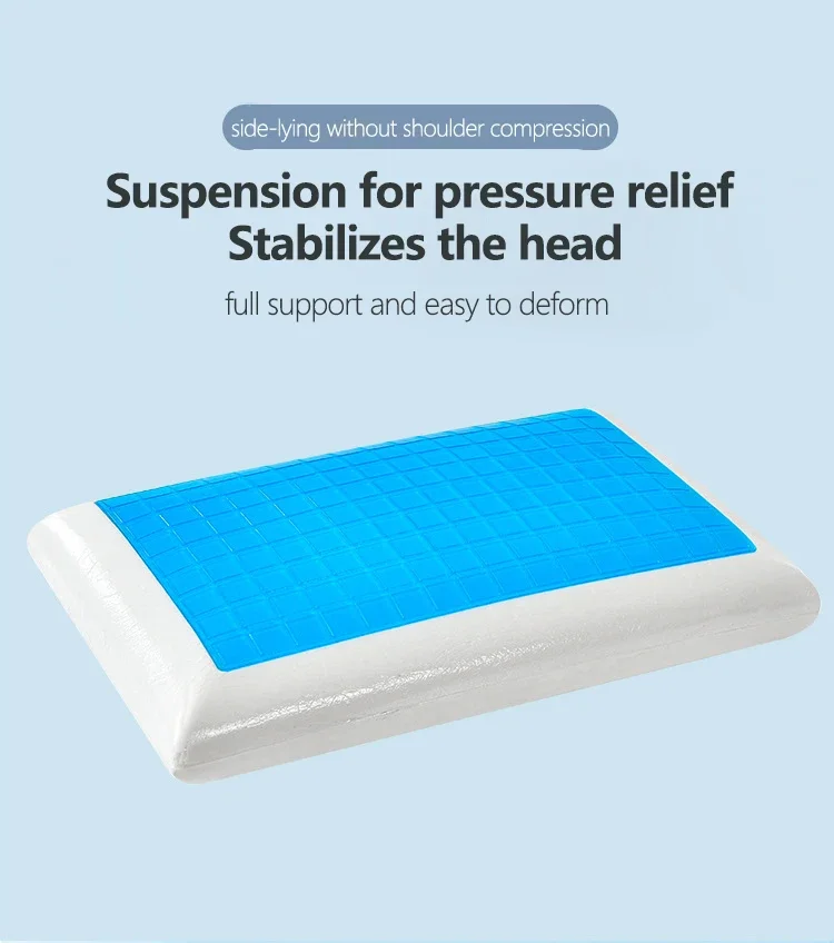 Memory Foam Pillow Long Lasting Comfort Premium Gel Cooling Pillow Cool Pillows for Sleeping Gel Pillow Pillows Memory Foam 3