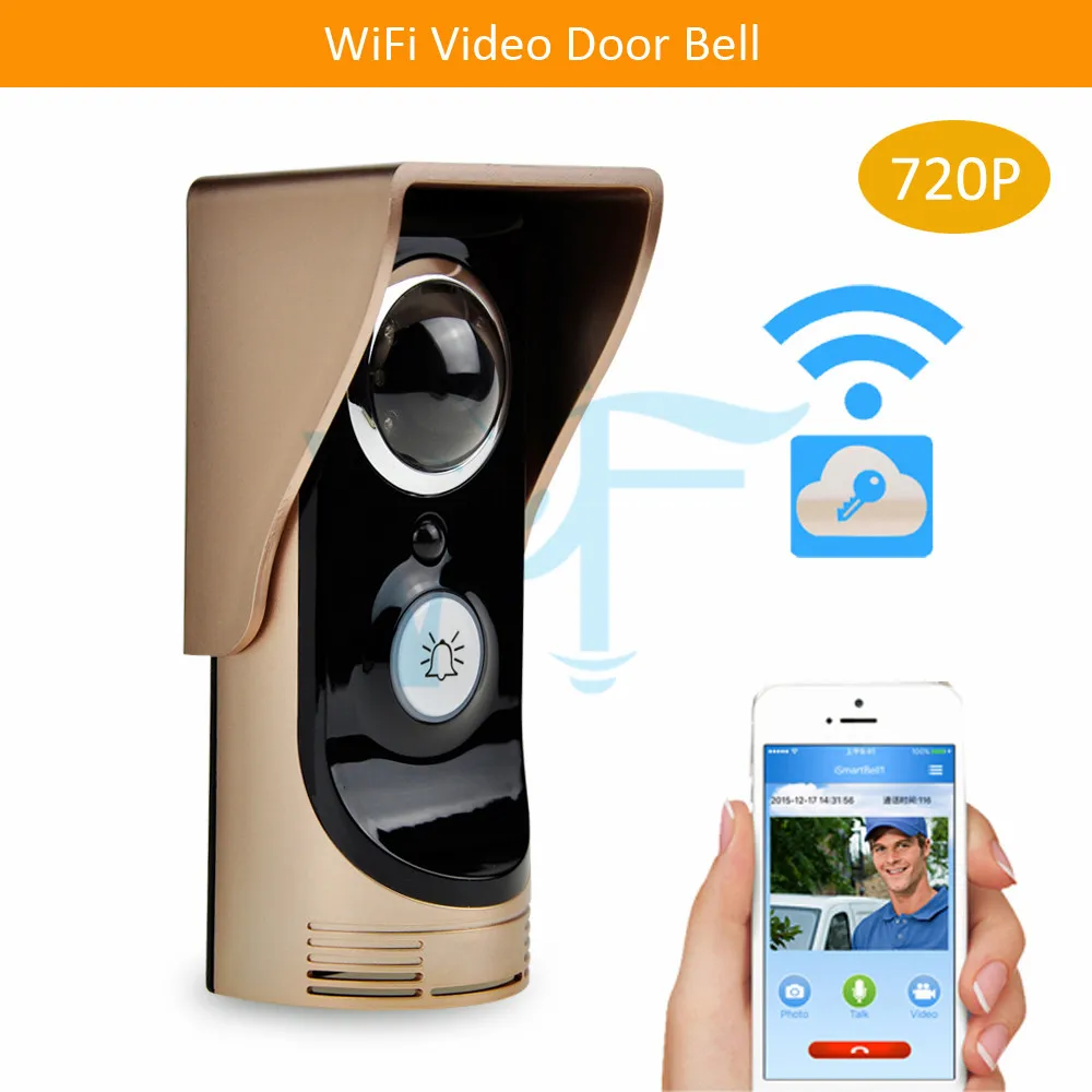 2PCS/Lot Home Wireless WiFi Remote Placa De Video Camera Doorphone APP Monitor 2 Way Audio Doorbell with Chime for House Villa