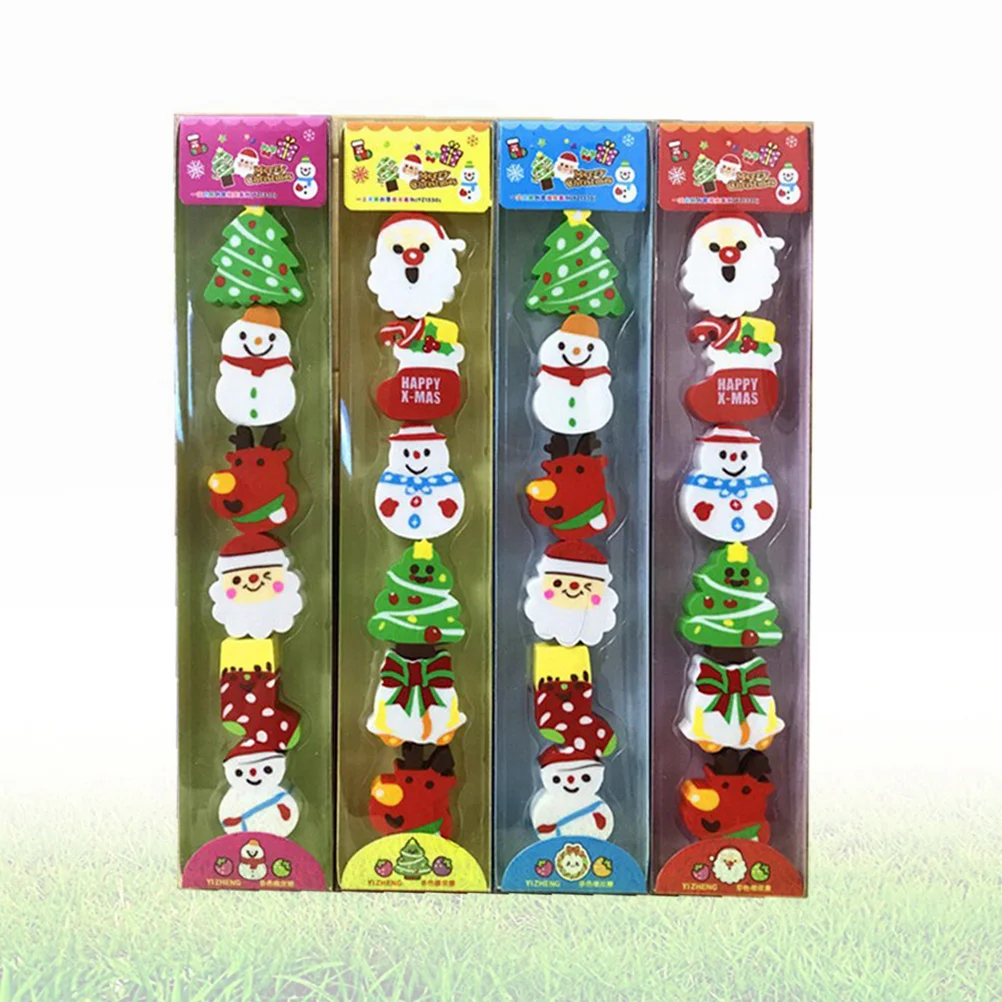 

3 Sets Rubbers Erasers Kids Cartoon Stationery Classroom Rewards Gift Child Pencil
