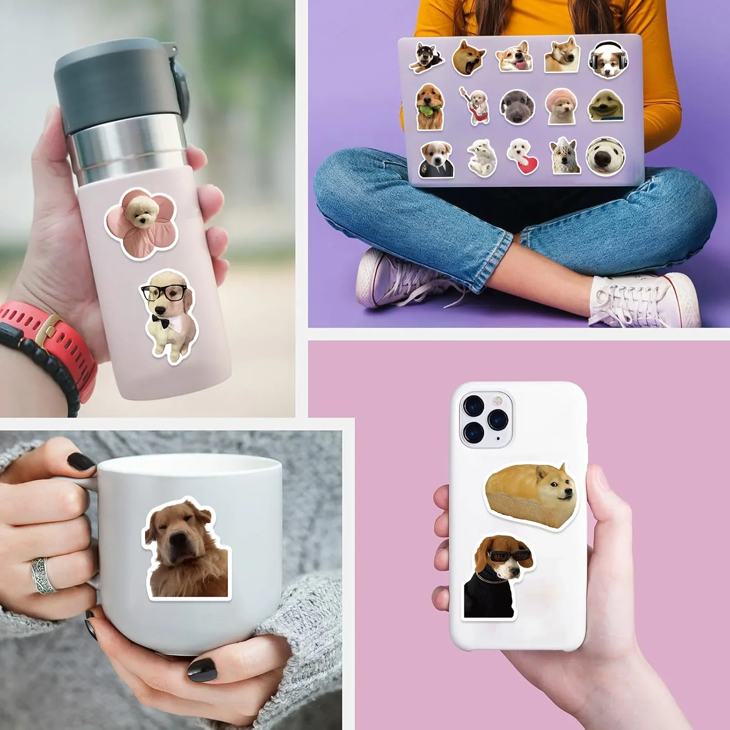 50/100/200Pcs Kawaii Katze Tiere Aufkleber Notebook Schreibwaren Sammelalbum Dekoration Aufkleber Wasserdichte Graffiti Lustige Aufkleber – Detail 4