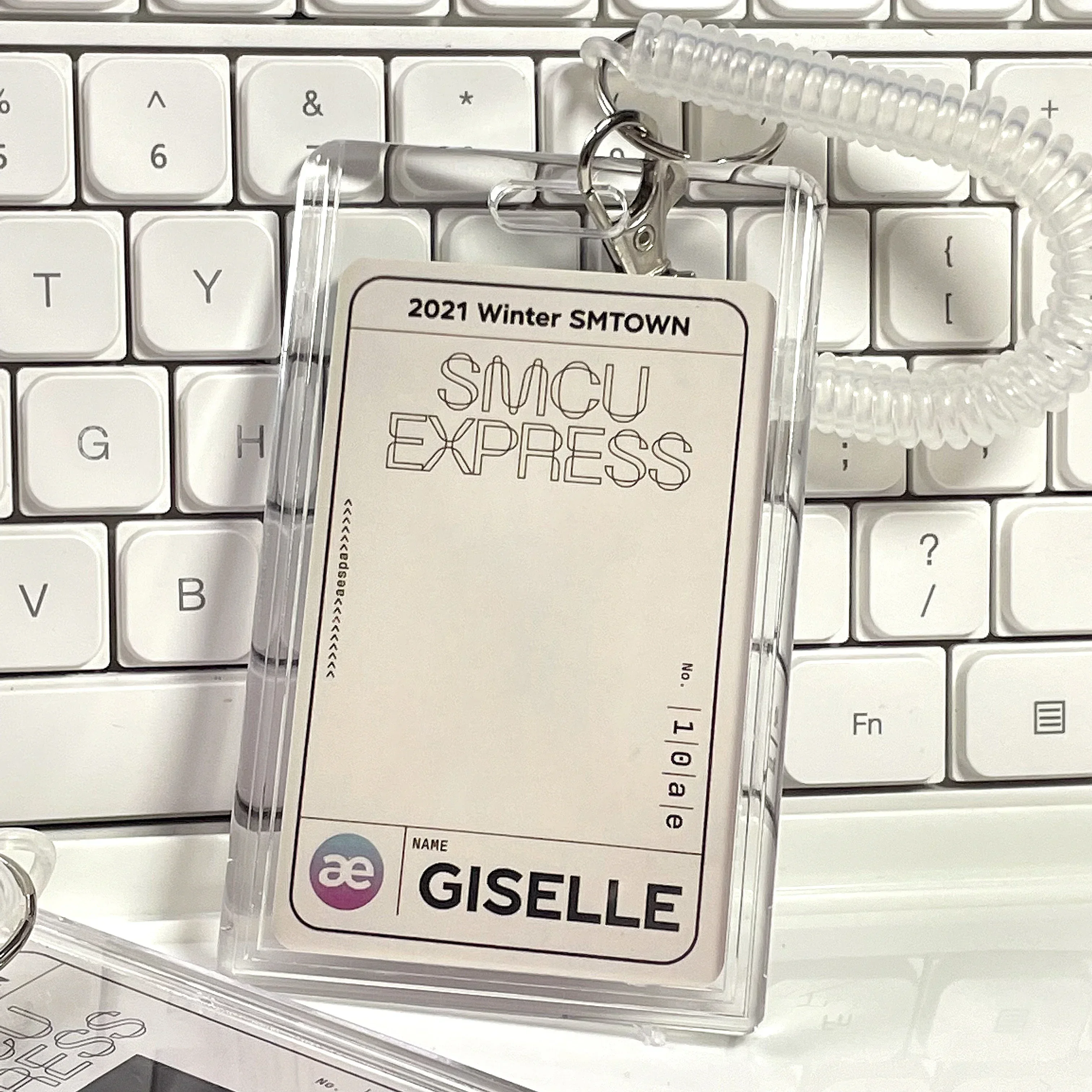 School Card Access Card Holder Acrylic Transparent Protective Sleeve ID Bus Meal Worker ID Holder 1Style