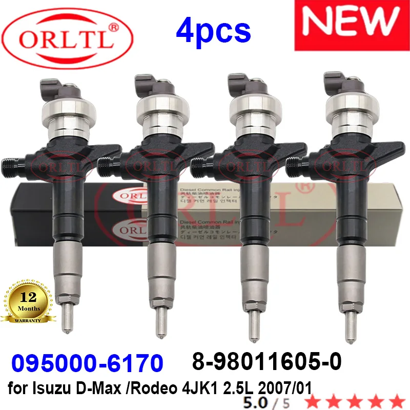 4PCS 095000-6170 8-98011605-0 8-98011605-3 New Diesel Fuel