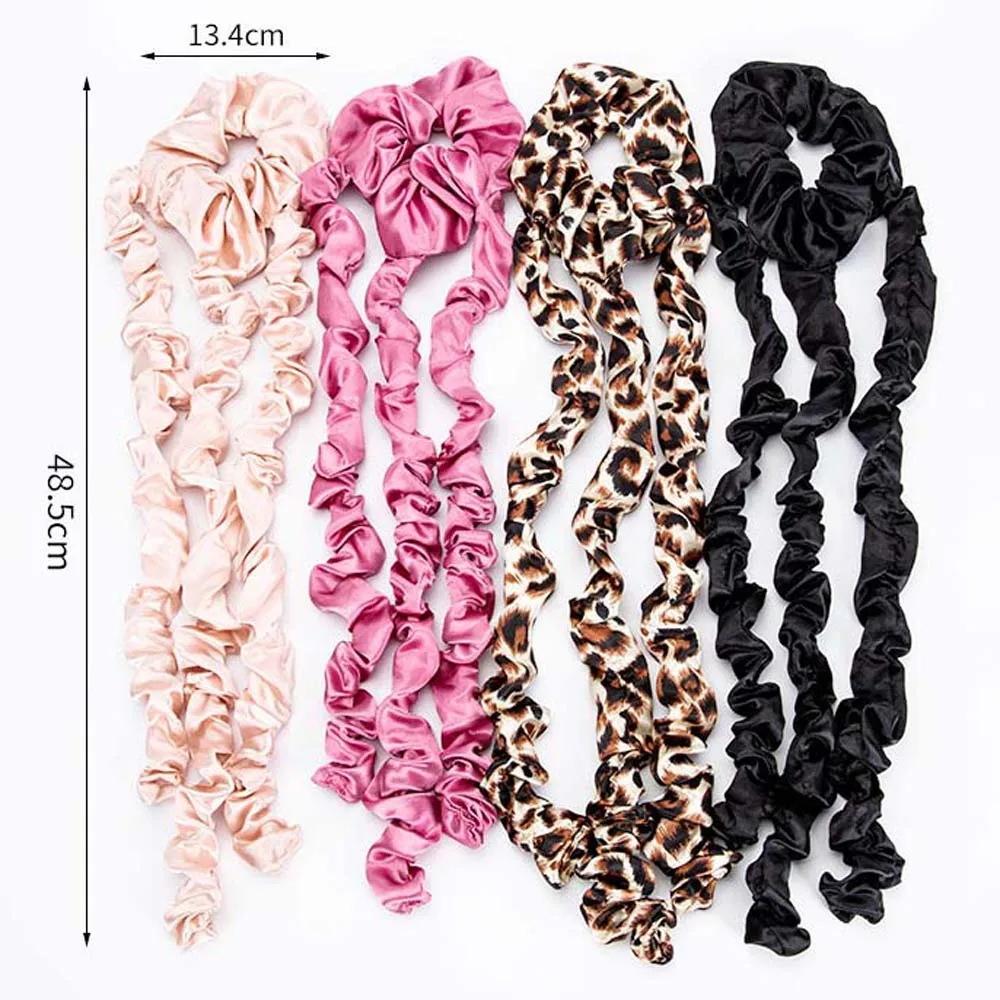 Description Picture 3 of itemLong Medium Hair Headband Heatless Curling Rod Headband No Heat Curls Silk Ribbon Hair Accessories Heatless Hair Curler