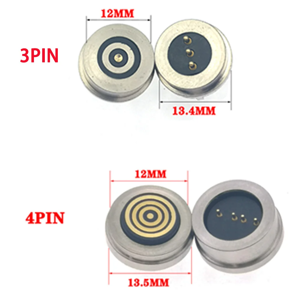 3-Pin 4-Pin Wasserdichter Magnetischer Pogo-Pin-Steckverbinder Federbelasteter Stecker Buchse 360° ° Blind-Saugfunktion DC-Signalübertragung Aufladen
