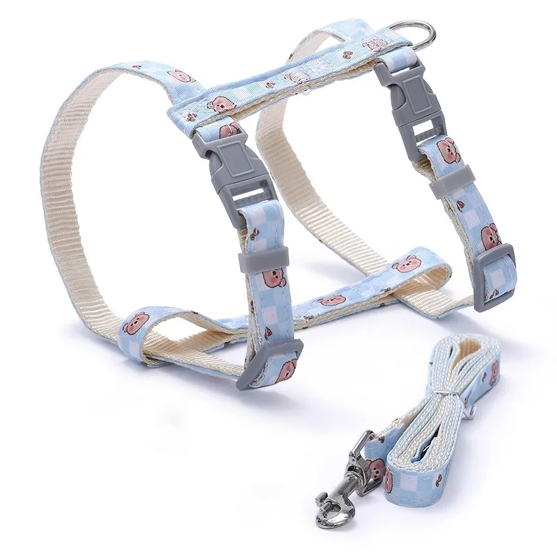 

Soft Mesh Small Cat Harness and Leash Set Adjustable Vest Escape Proof for Pet Kitten Easy Control Puppy Dogs Pet Accessories