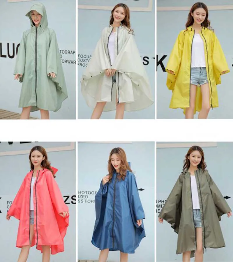 Korean Style Hiking Raincoat Waterproof Long Fashion Outdoor Sports  Accessories Collapsible Poncho Pluie Chaqueta Lluvia Mujer - Raincoats -  AliExpress