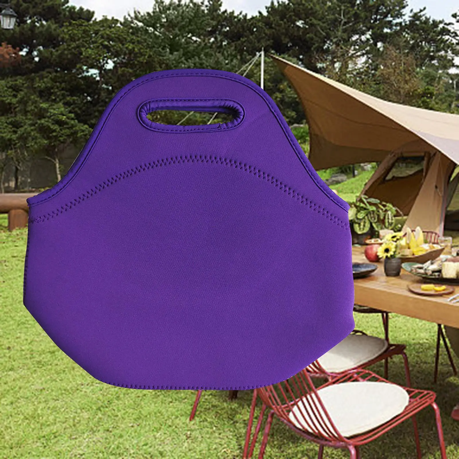 Picnic Bag Grocery Container Neoprene Water Resistant Reusable Large tote bag Picnic Outdoor Shopping