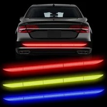 Through The Rear Reflective Warning Safety Tape Car Trunk Sticker Glow In The Dark Acrylic Powder Special Materials for Car