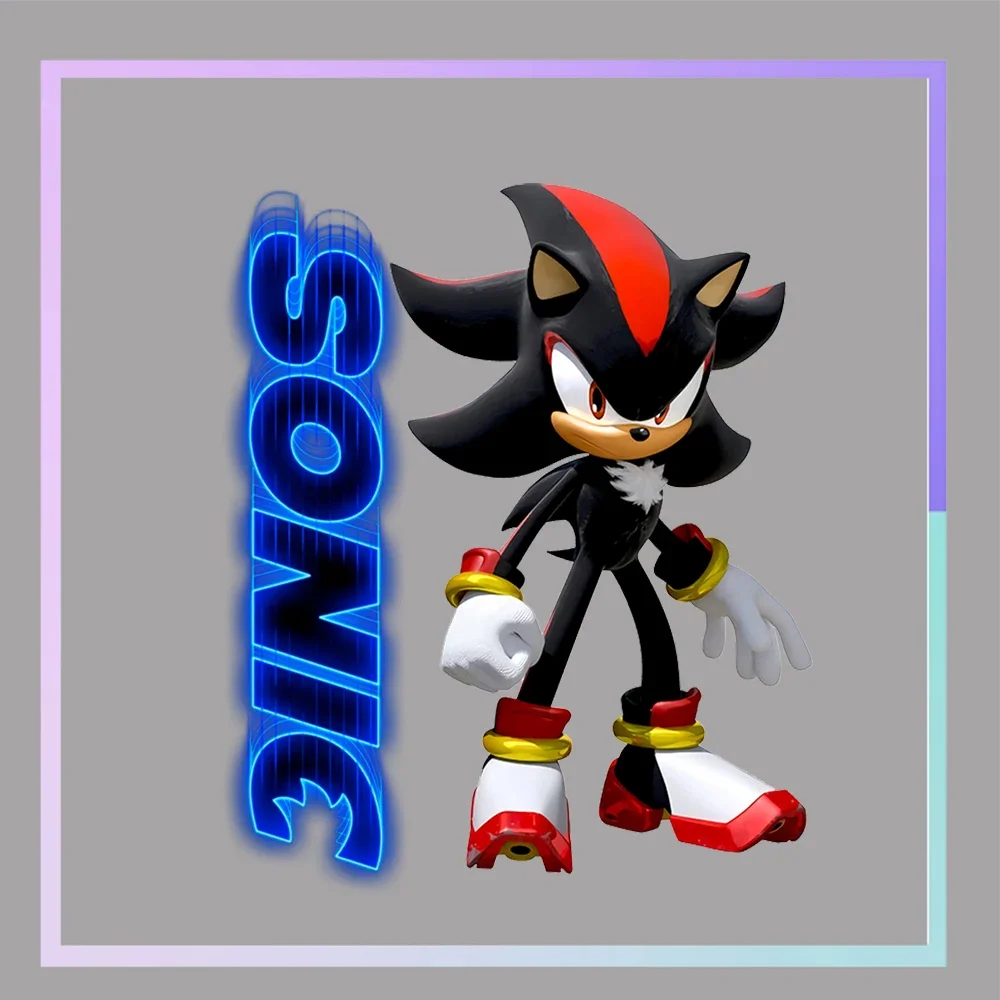thumbnail image 1 of Pegatinas de transferencia para ropa del juego Sonics Mile Prower Amy Rose, parche de planchado de anime, sudadera con capucha, pantalones, camisa, apliques, regalo para niños, 1 of 5