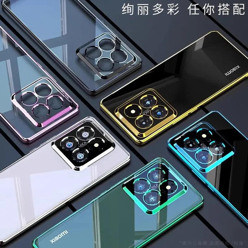 Luxury Electroplating Transparent Silicone Shockproof Bumper Case