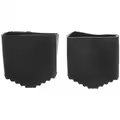 2pc black 2x4CM