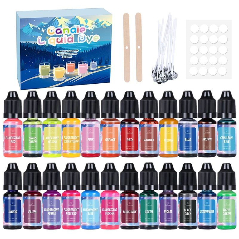 Candle Dye Kit 24Colors DIY Candle Pigment With Tool