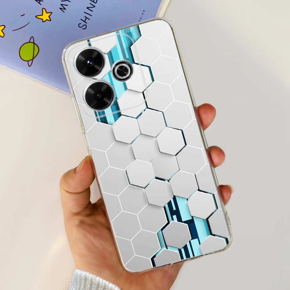 2024 Fashion Tulip Flower & Butterfly Soft Silicone Clear Phone Case