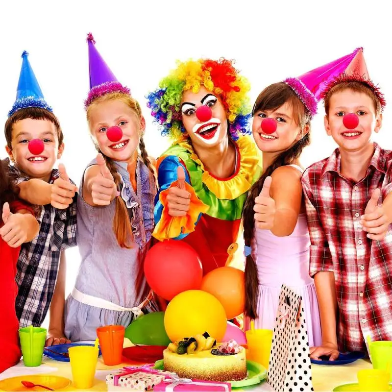 20pc Novelty Cosplay Nose Red Foam Sponge Noses Clown Nose for Christmas Comic Costume Party Favors Magic Dress Circus Kid Adult