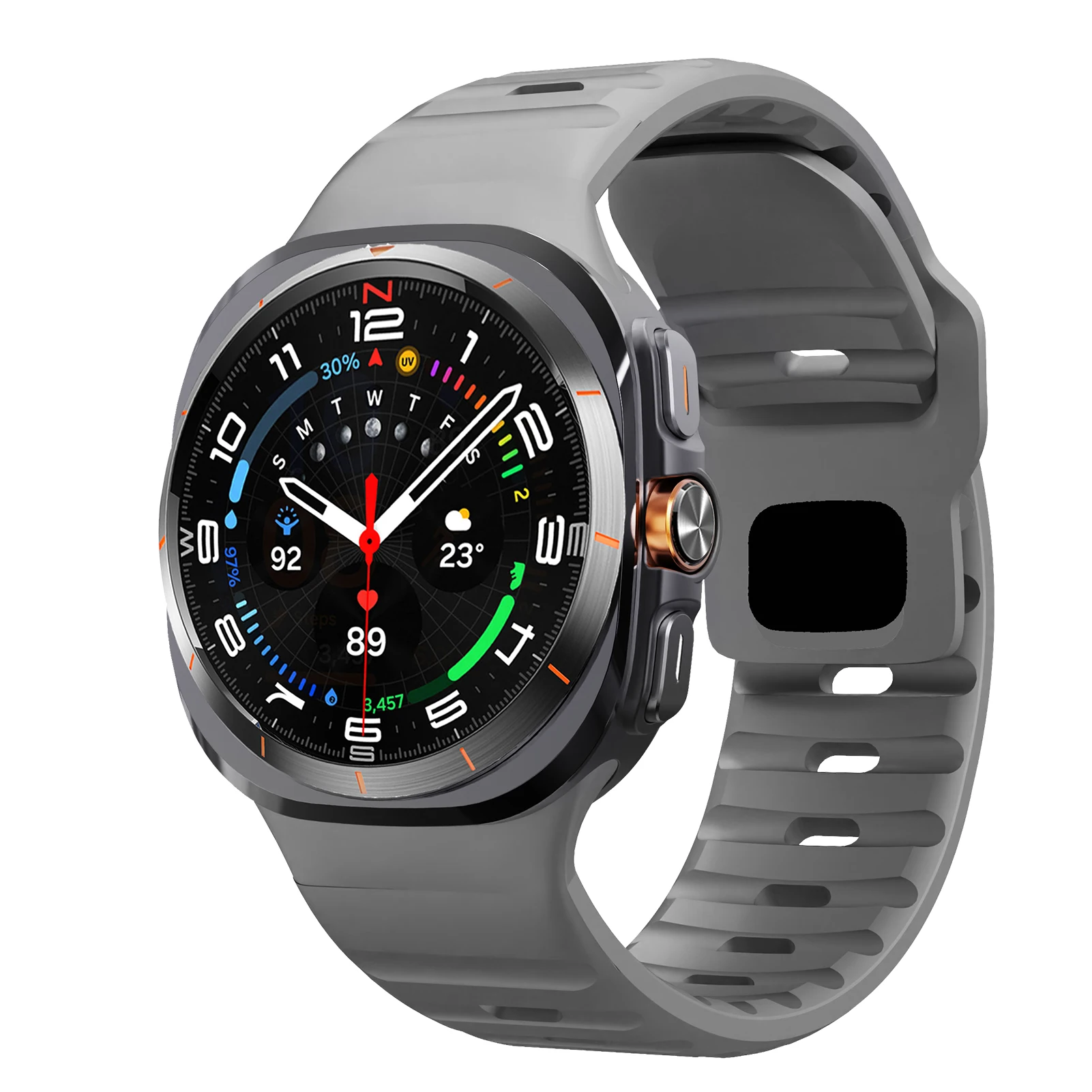 Enhanced Silicone Sport Strap for Galaxy Watch Ultra 47mm - Premium Watch Accessories