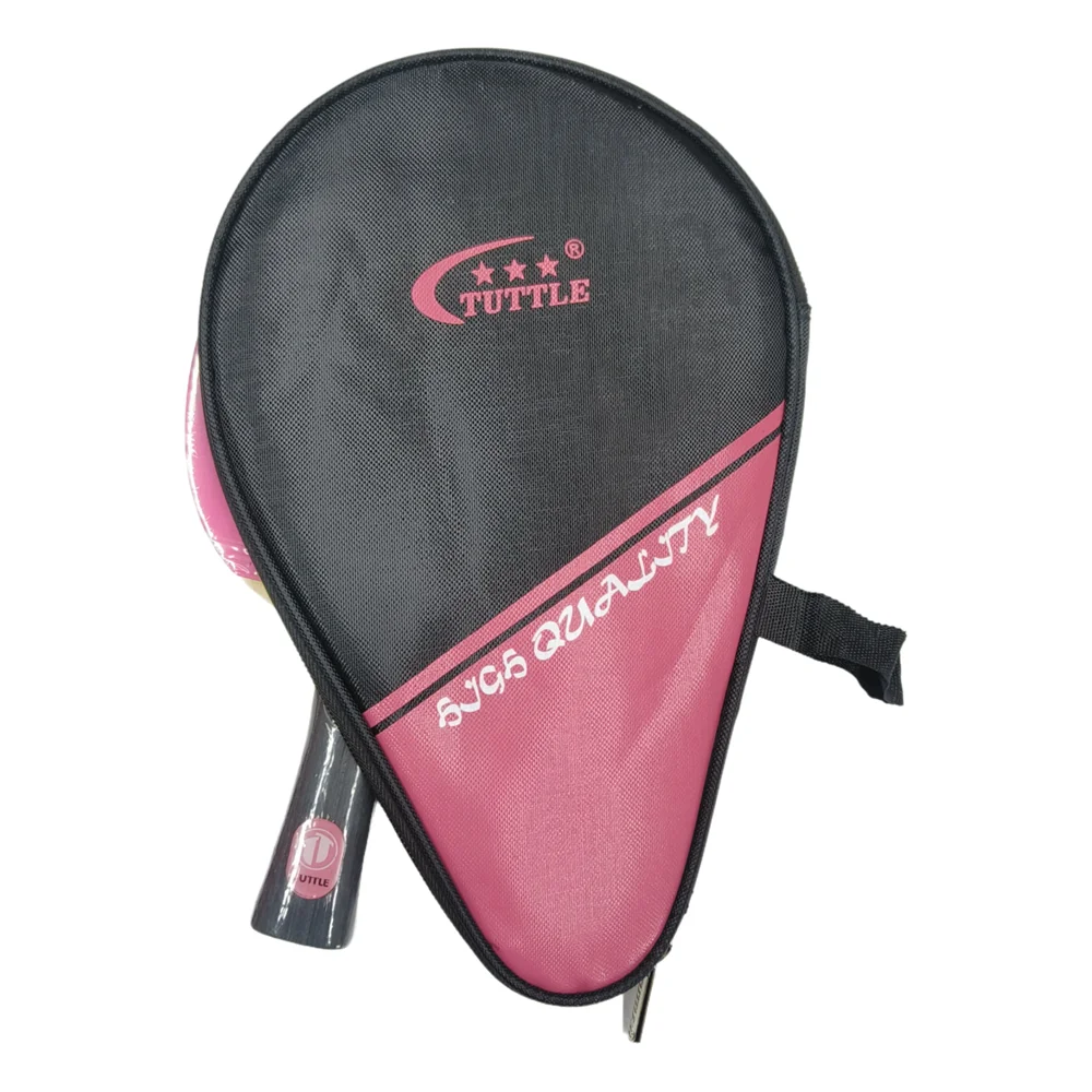 Hotsale farbiger Tischtennisschläger, Ping-Pong-Paddel mit kleinem Griff und blau/grün/rosa Gummiplatte für das Training von Kindern – Detail 1