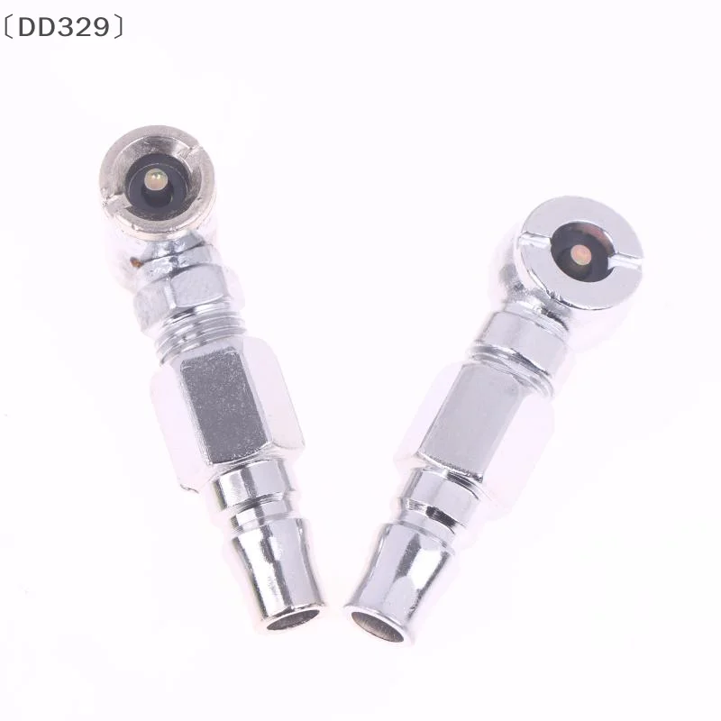 〔DD329〕Multifuncton Inflatable Nozzle Quick Connect Replacement Single/Double Head Sliver Motorcycle Tire Inflator Adapter