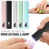 YIKOOLIN Portable Mini Nail Lamp with LED Display Portable Metallic Mini UV Light for Gel Nails with 2 Timers 20s/60s 1