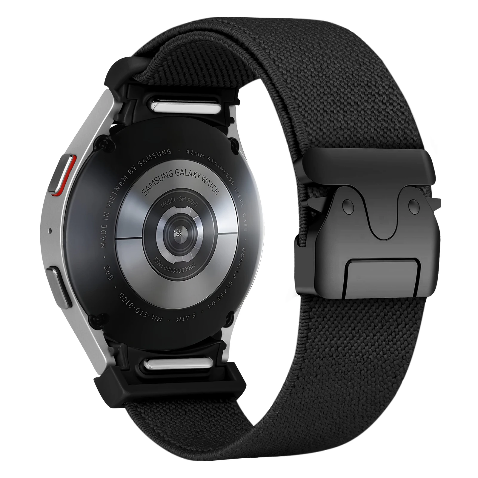 Premium Parachute Nylon Strap for Galaxy Watch - No-Gap Stretch Bracelet