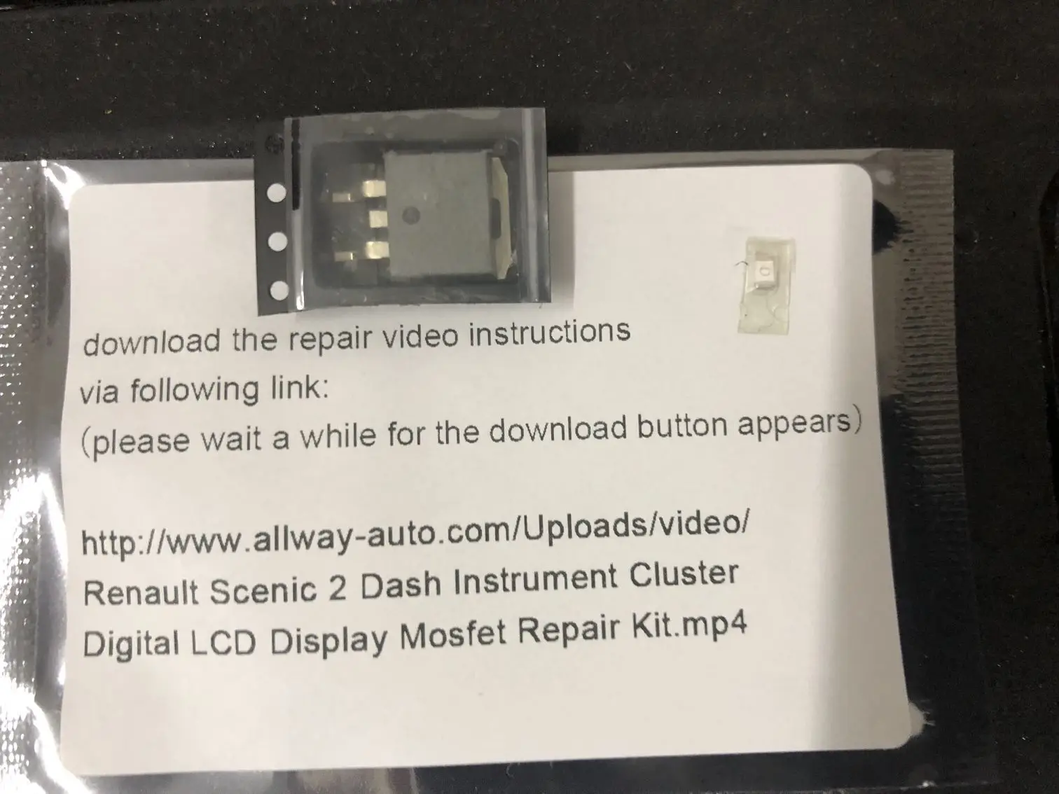 Kit de reparación de Mosfet con pantalla LCD Digital para panel de instrumentos de tablero Renault Scenic 2 2